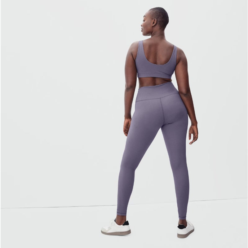 Everlane Womens The Perform Ankle Legging Small Plum Purple Athletic NWT