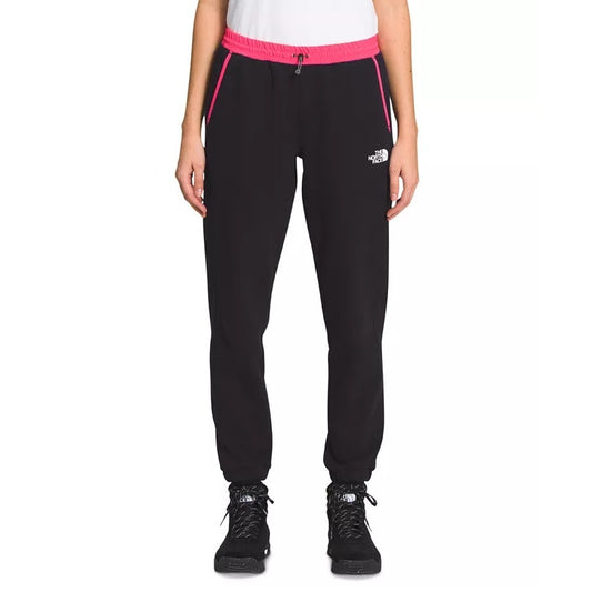 The North Face Womens TNF Tech Pants XL Black Hot Pink Drawstring Outdoor NWT