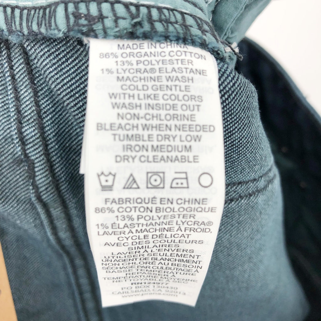 Prana Womens Sienna Skinny Jeans 27x28 US 4 Deep Blue Stretch Denim Mid Rise NWT