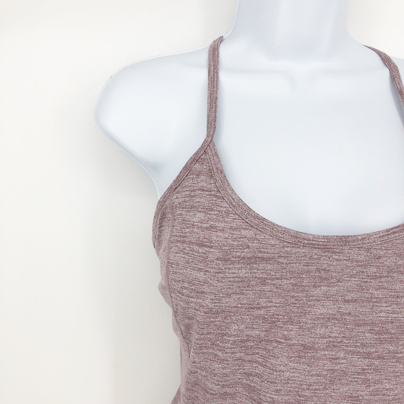 Calvin Klein Womens Athletic Mini Dress Large Heathered Purple Racerback NWT
