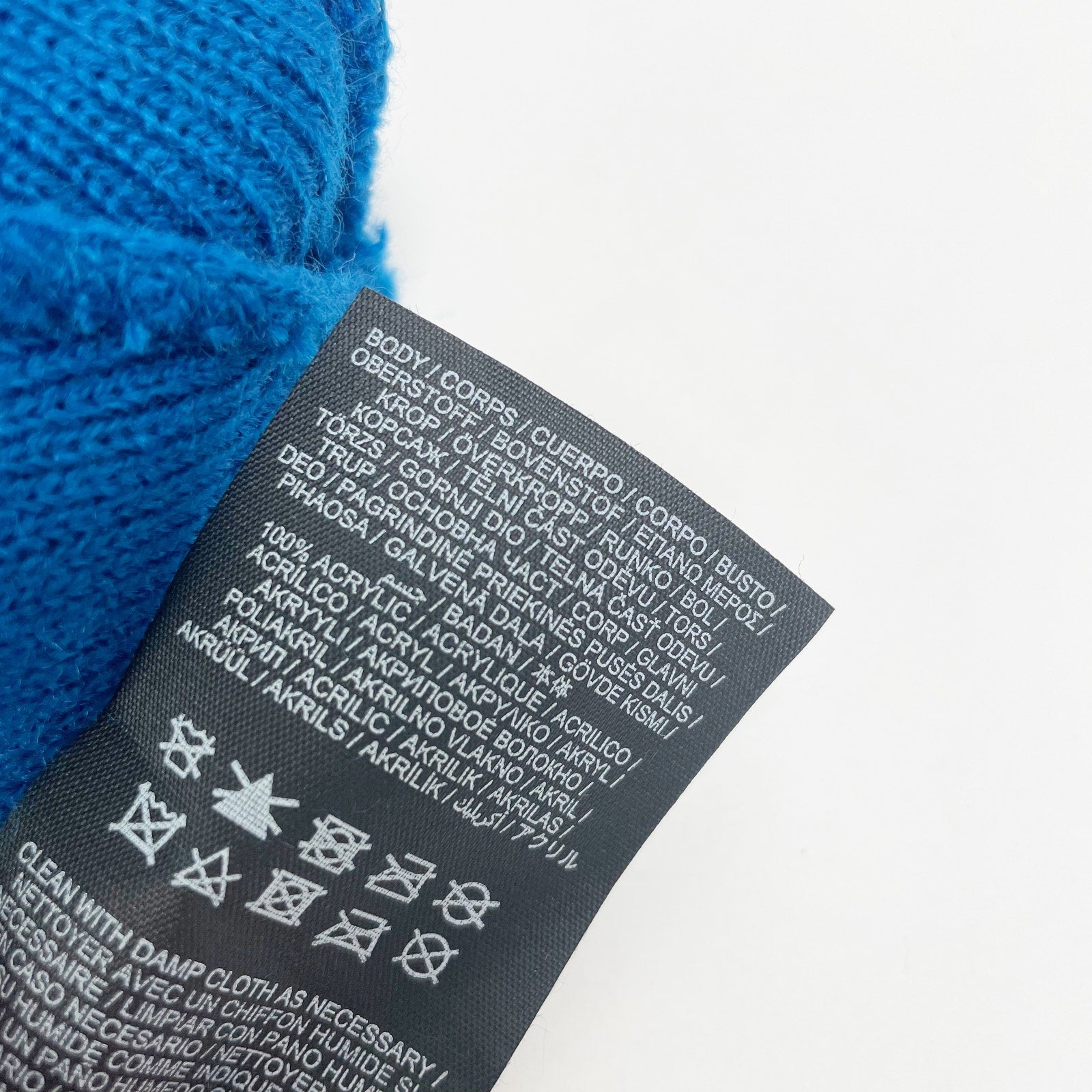 Hurley Mens Icon Staples Beanie One Size Blue Knit Hat NWT
