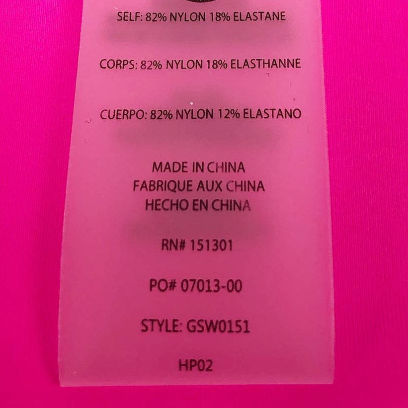 Good American Tiny Ties Bikini Bottoms Sz 6 XXXL Hot Pink Swimwear Matte NWT