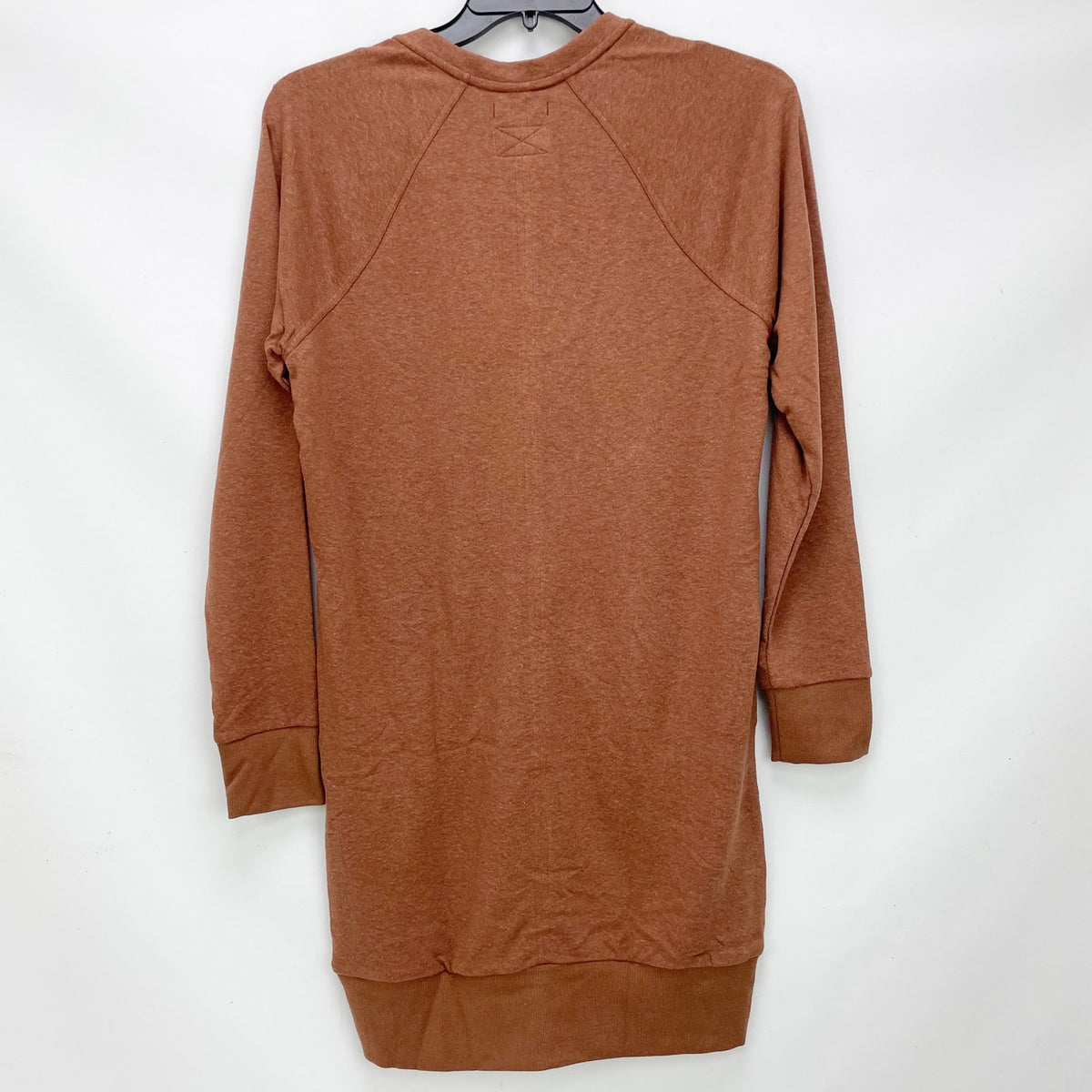 prAna Womens Cozy Up Terry Dress Small Roux Heather Orange NWT