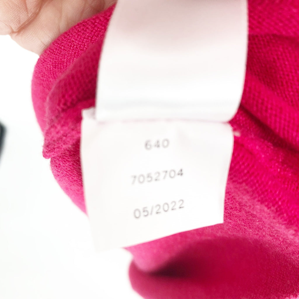 Cece Womens Sweater Knit Dress Large Rich Magenta Pink Long Sleeve NWT