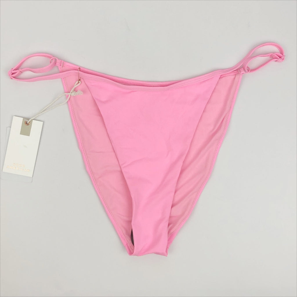 Good American Perfect Fit Bikini Bottoms Size 6 (3XL) Swimwear Sugar Pink NWT