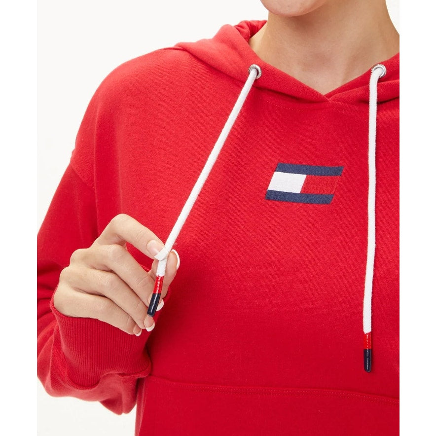 TOMMY HILFIGER SPORT Women's Logo Hoodie XL Red Sweatshirt Pullover NWT