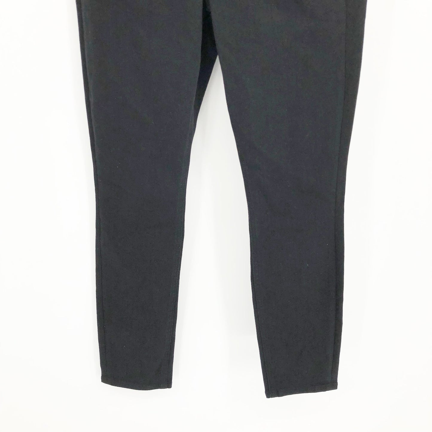 JEN7 7 For All Mankind Womens Skinny Ankle Jeans 6 Black Denim Stretch NWT