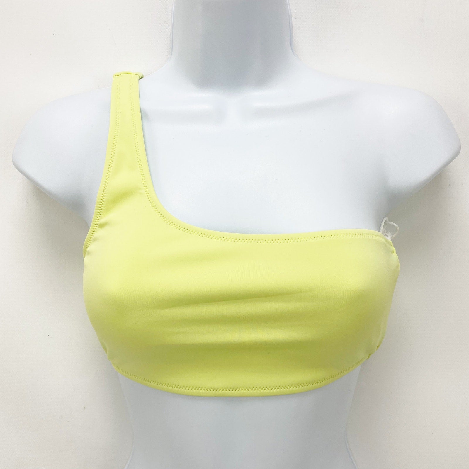 American Scuba Hot Shoulder Bikini Top Size 4 XL Swim Key Lime Green NWT