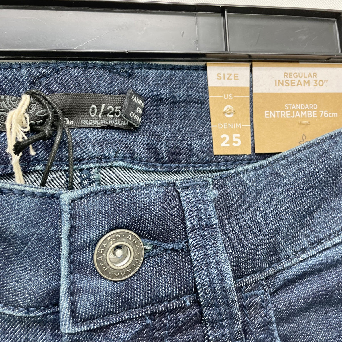 prAna Womens Oday Skinny Jeans Size 0 25x30 Indigo Blue High Rise Stretch NWT