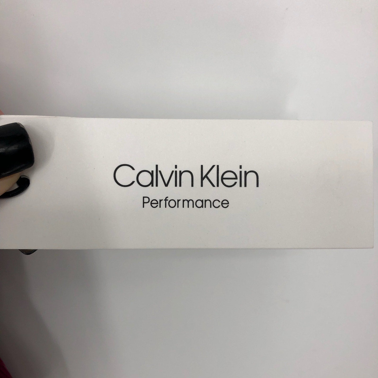 CALVIN KLEIN Women's Performance Ribbed Crop Top Large Red Maroon Racerback NWT
