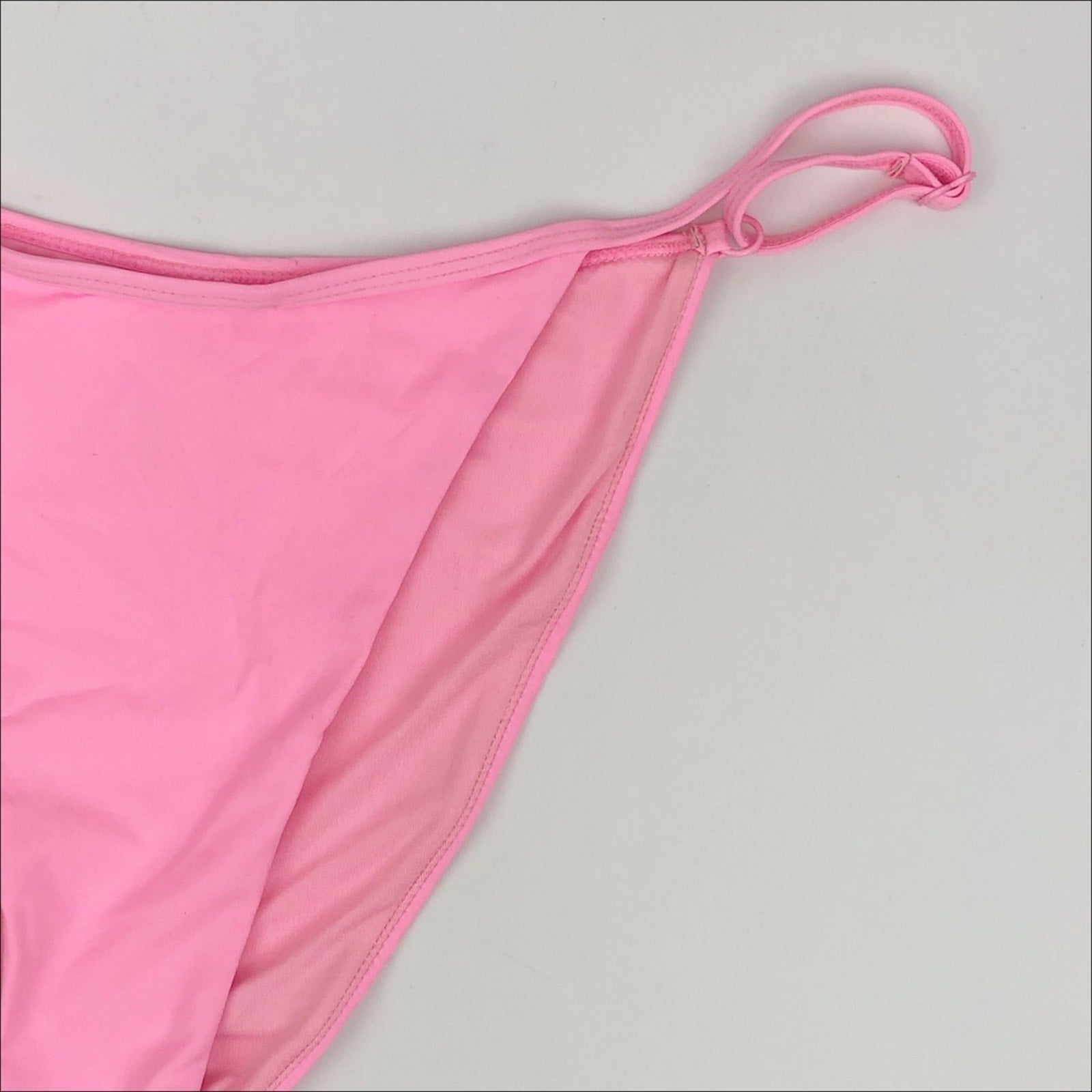 Good American Perfect Fit Bikini Bottoms Size 6 (3XL) Swimwear Sugar Pink NWT