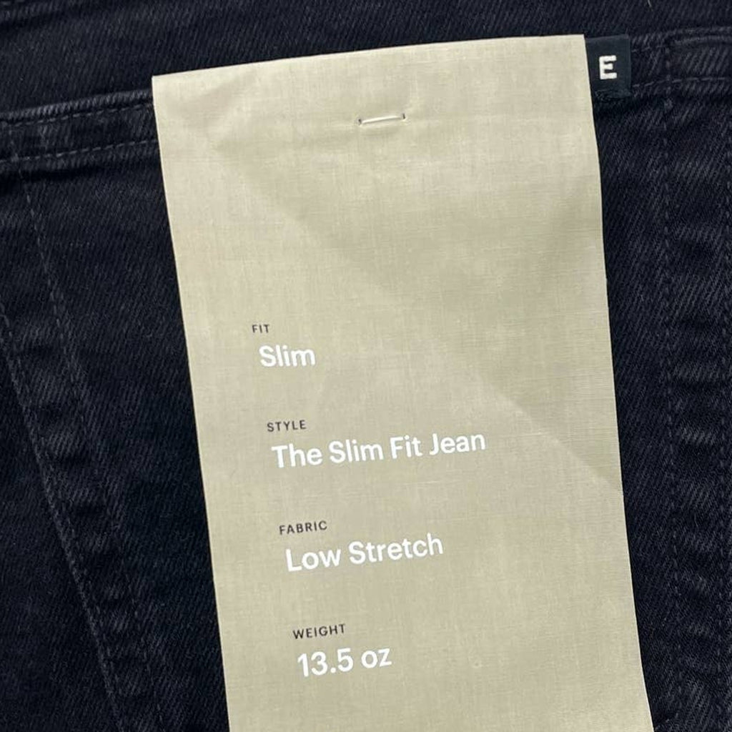 Everlane Mens The Organic Cotton Slim Fit Jeans 31x30 Coal Black NWT