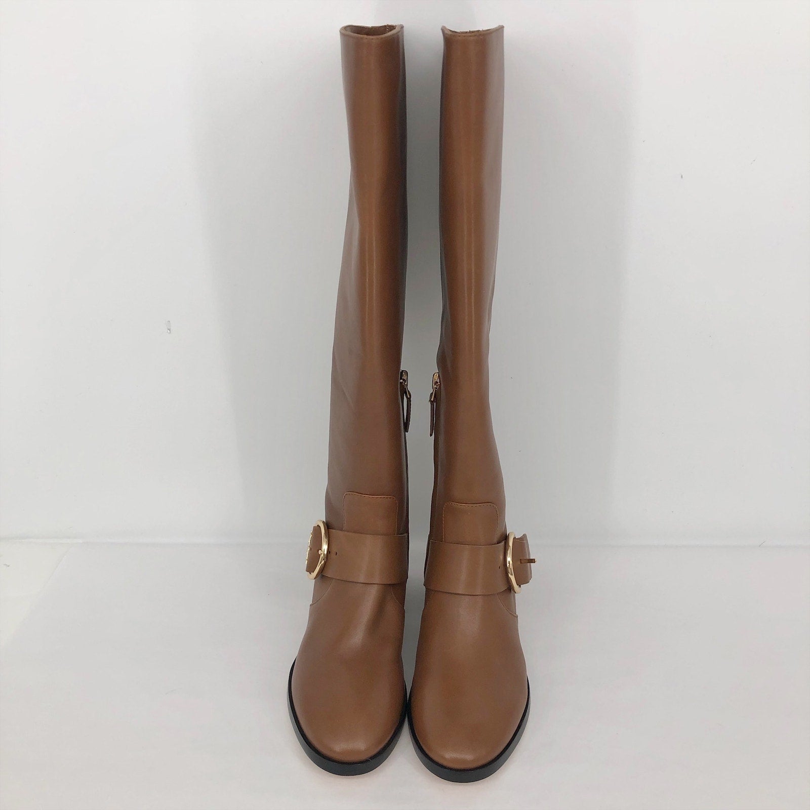 Tory Burch Womens Sofia Knee High Boots US 5 M Brown Leather NWOB