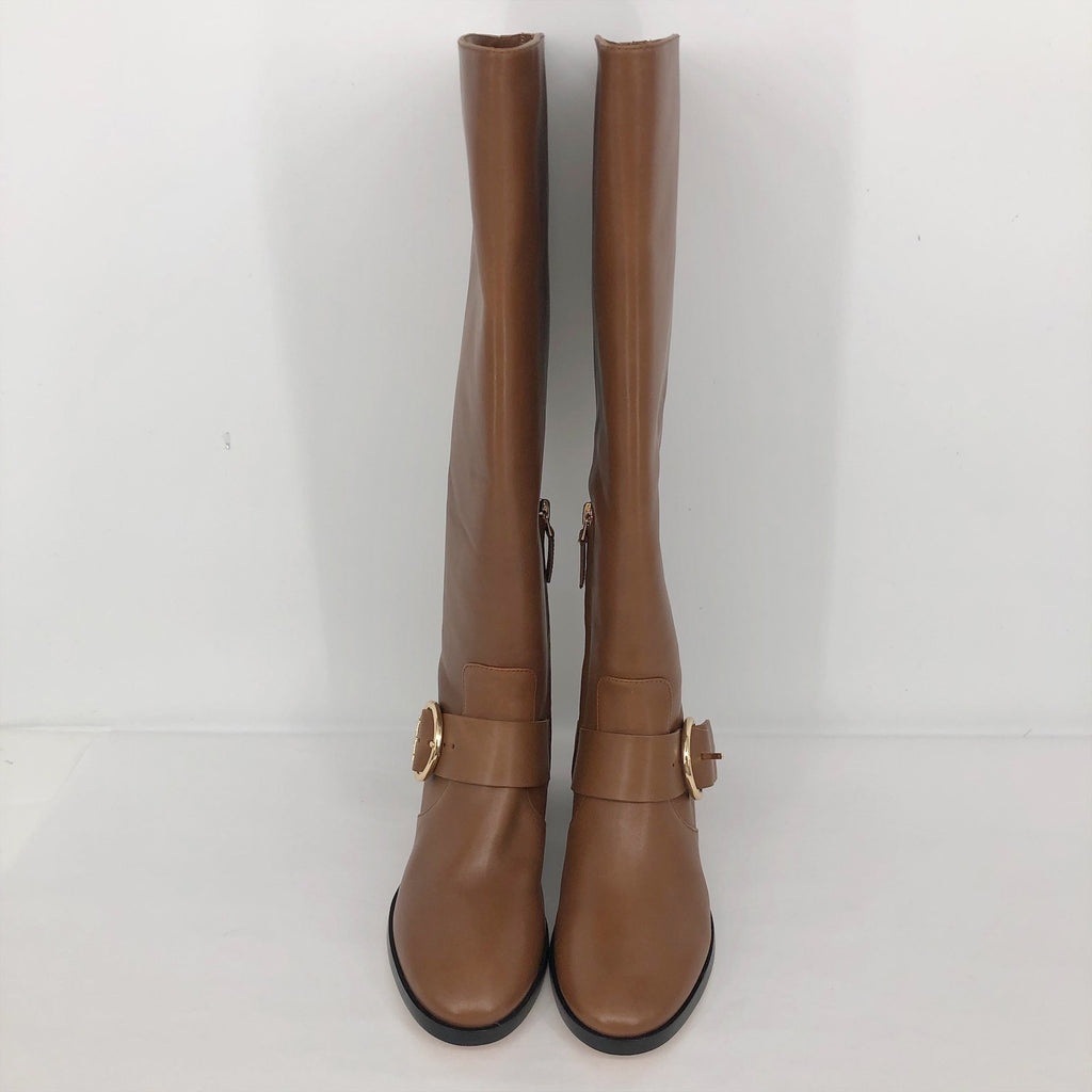 Tory Burch Womens Sofia Knee High Boots US 5 M Brown Leather NWOB