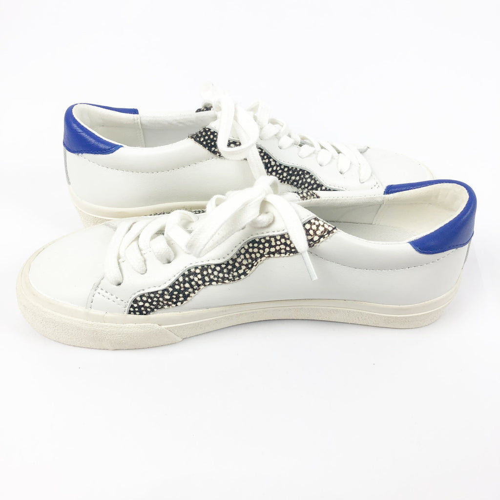 MADEWELL Womens Sidewalk Low-Top Sneakers Size 6 White Leather Wave NWOB