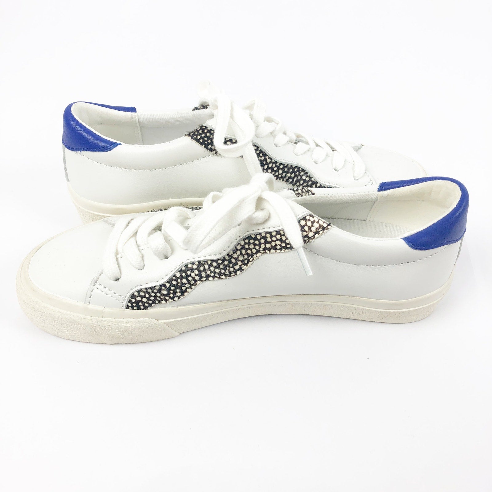 MADEWELL Womens Sidewalk Low-Top Sneakers Size 6 White Leather Wave NWOB