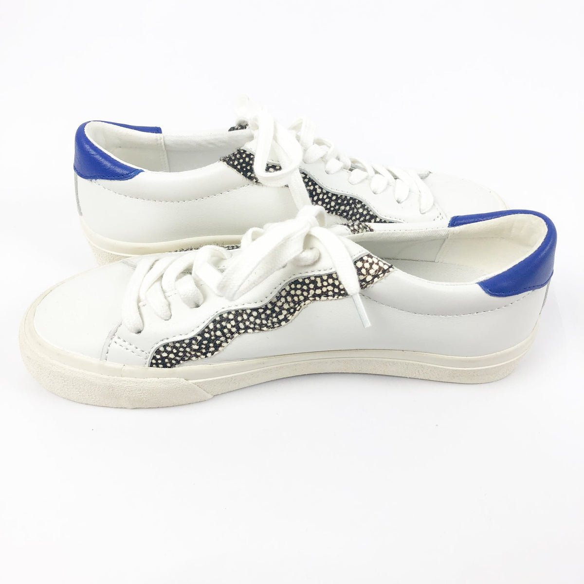MADEWELL Womens Sidewalk Low-Top Sneakers Size 6 White Leather Wave NWOB