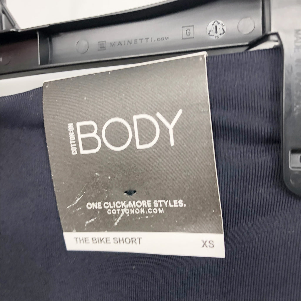 COTTON ON: Body Womens Bike Short XS Navy Blue High Rise Athletic Stretch NWT