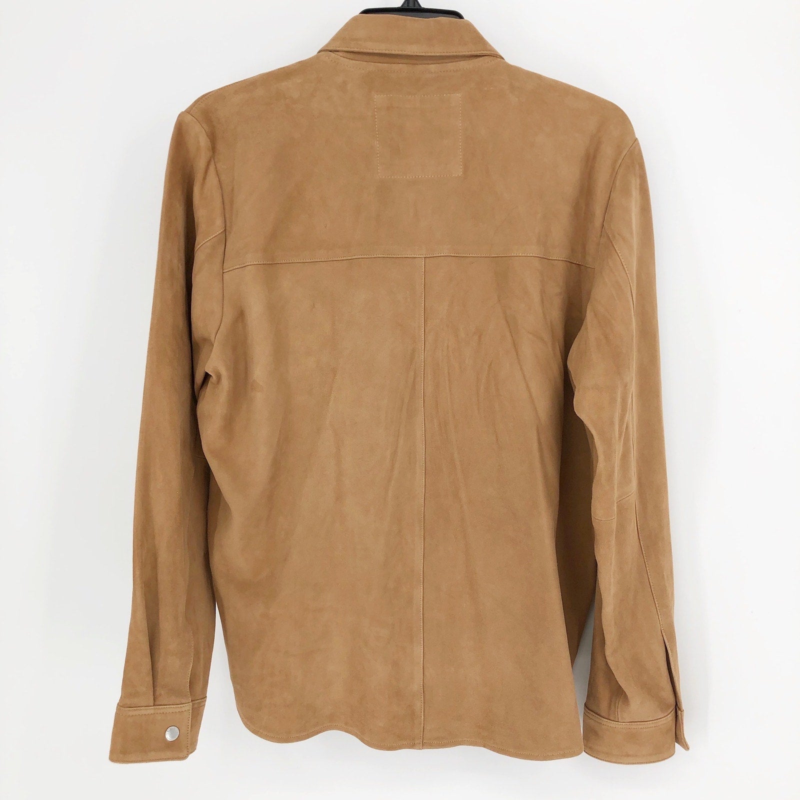 No Nationality Mens Zip Suede Overshirt XXL Camel Brown Jacket NN07 $1395 NWT