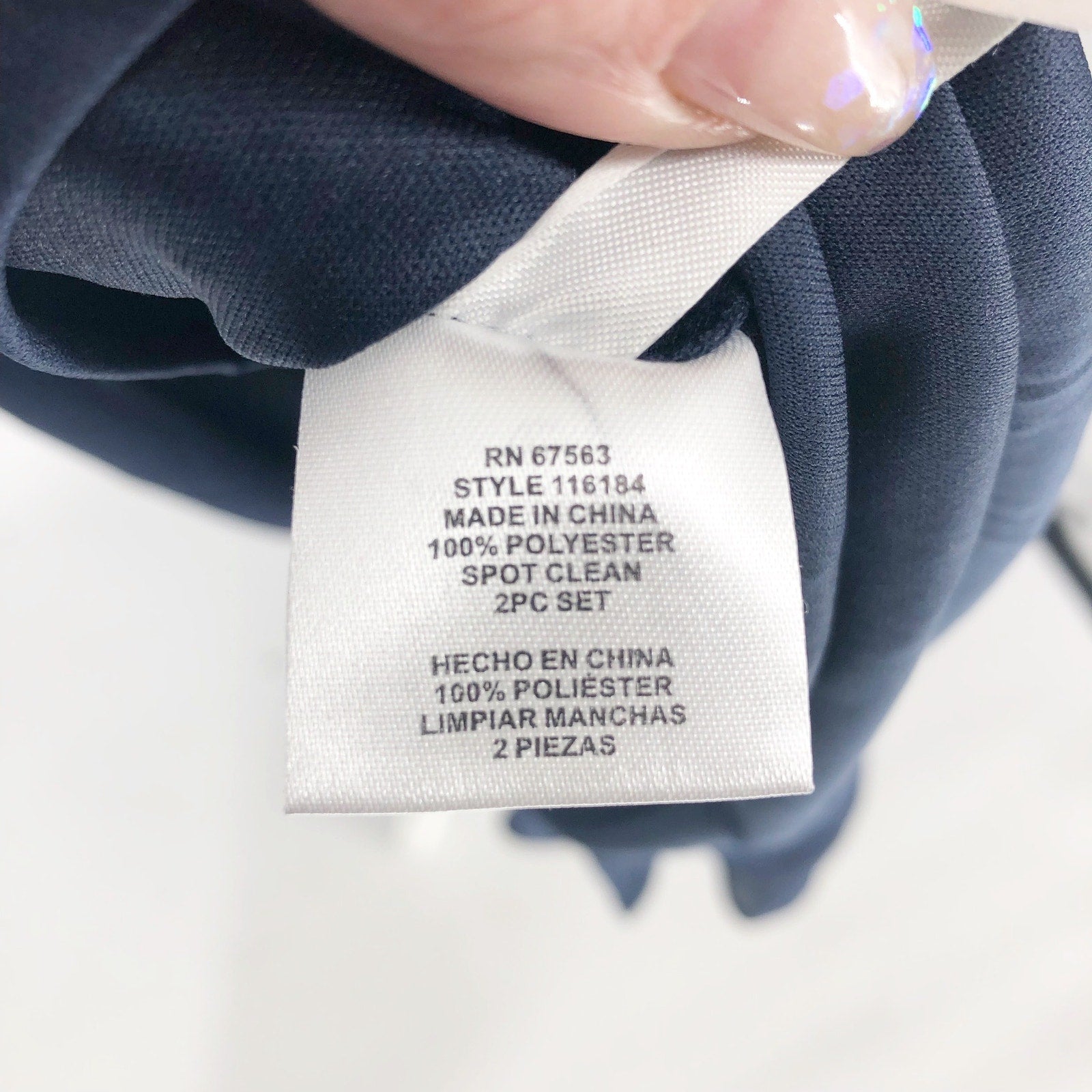 SL Fashions 116184 Midi Dress 10 Navy Blue Embellished Cocktail Sleeveless NWOT