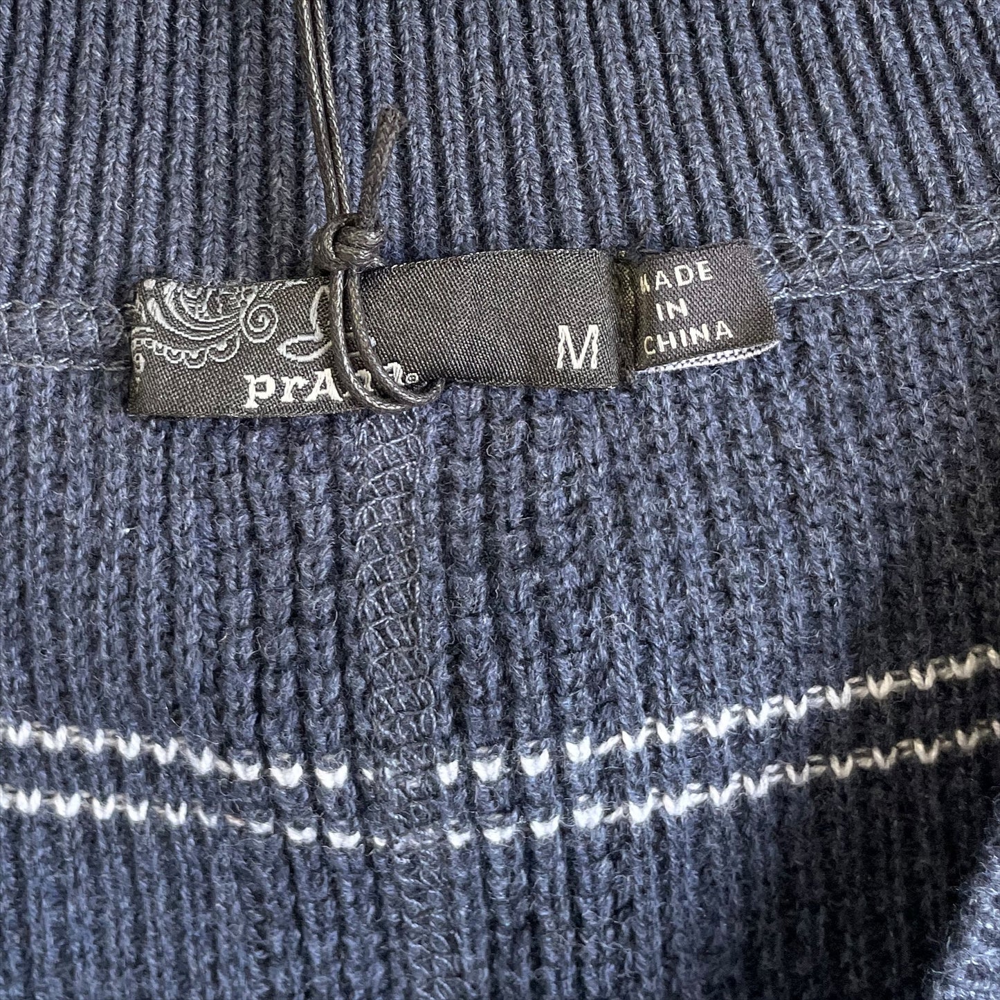 prAna Womens Milani Henley Dress Nautical Stripe Blue Medium