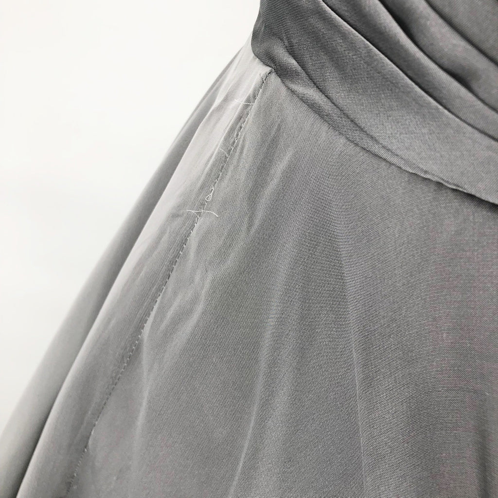 La Femme Womens Chiffon A Line Prom Dress 2 Silver Pleated Formal NWT FLAWS