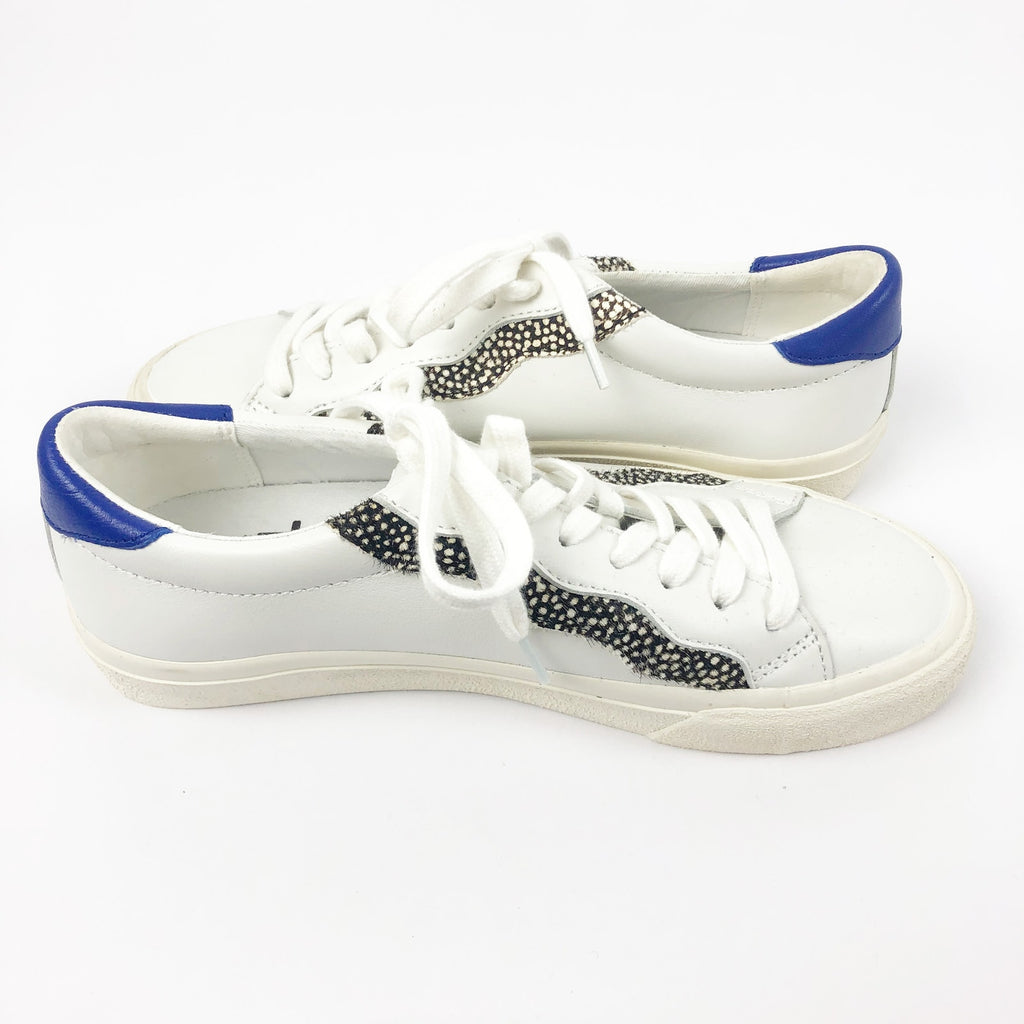 MADEWELL Womens Sidewalk Low-Top Sneakers Size 6 White Leather Wave NWOB