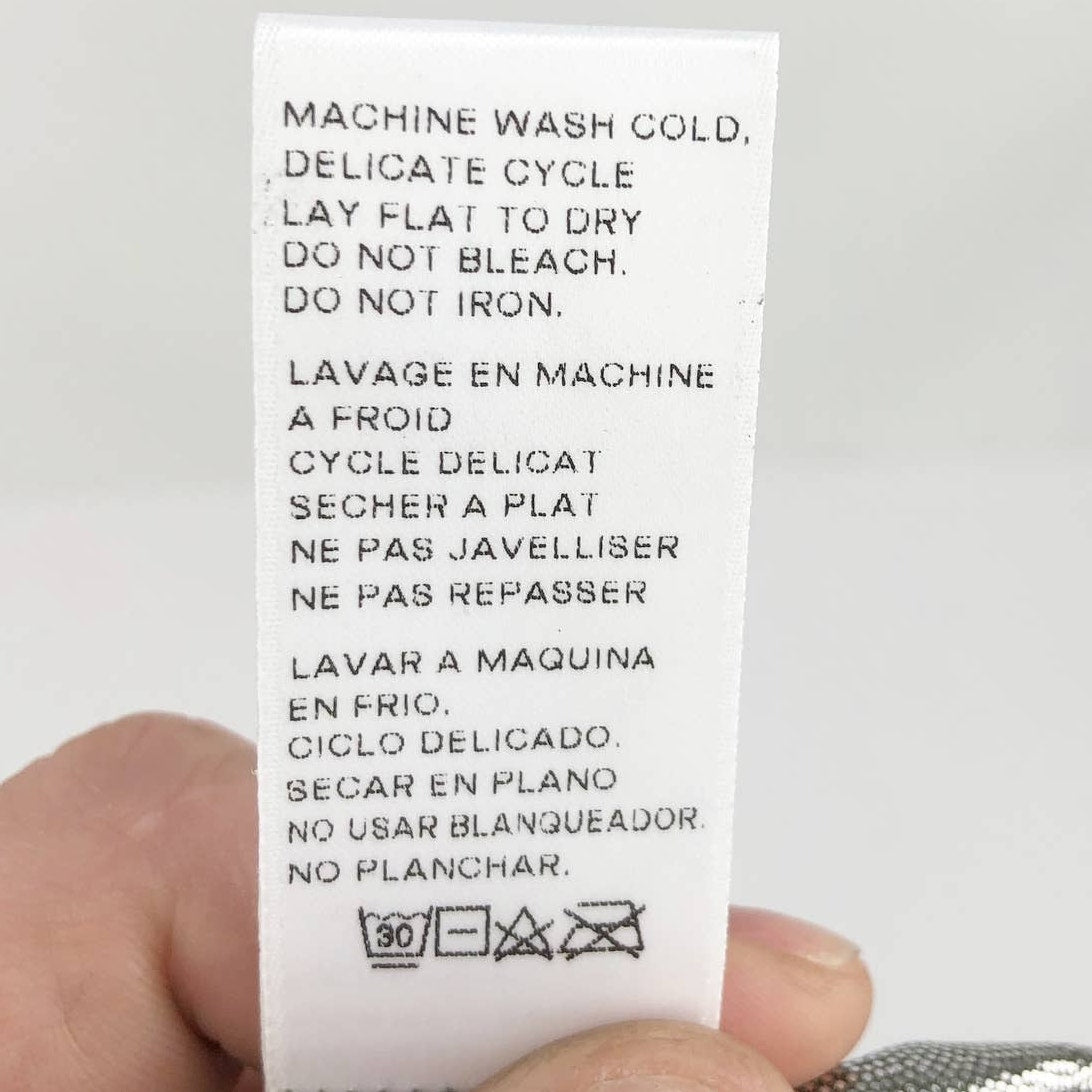 Good American Metallic Better Reversible Bikini Bottom Sz 2 Med Green Silver NWT