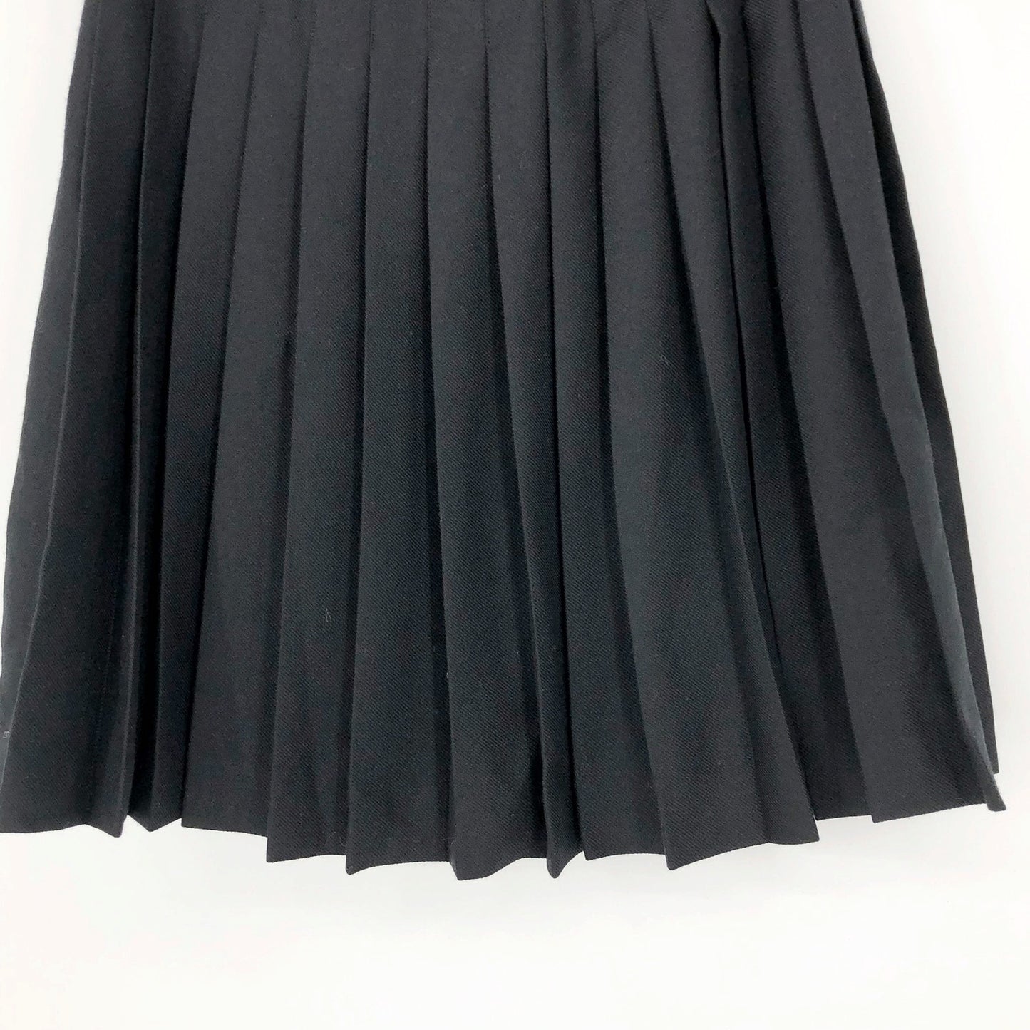 BURBERRY Women's Pleated Asymmetrical A-line Skirt Size 2 Black