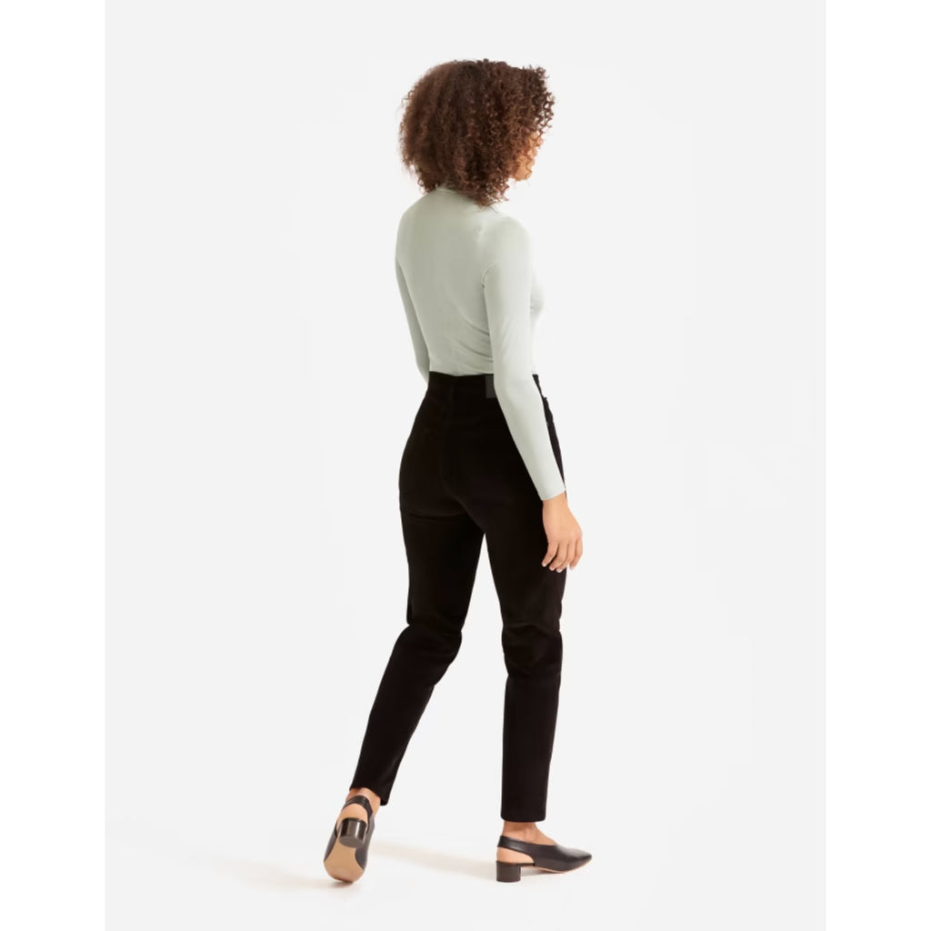 Everlane Womens Baby Cord Cheeky Pants 29 US 8 Black Corduroy Straight Leg