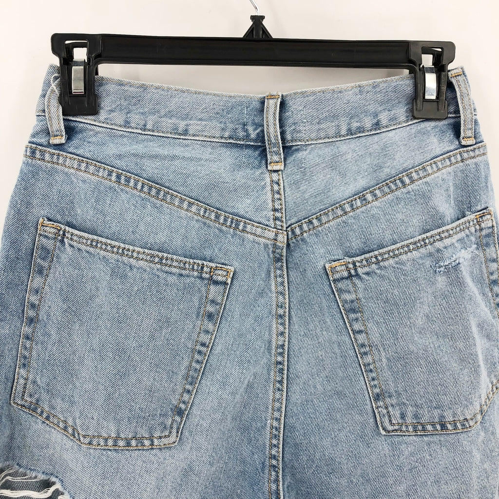 LOVERS & FRIENDS Devon 90s Cut Off Shorts 25 US 0 Boardwalk Blue Revolve NWT