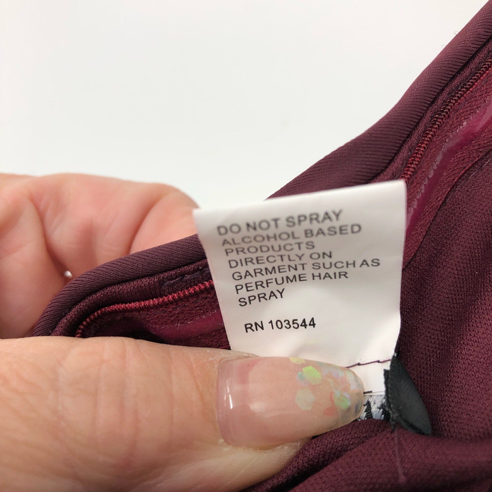 La Femme 29489 Ruched Long Gown Dress 00 Maroon Red Strapless High Slit NWOT