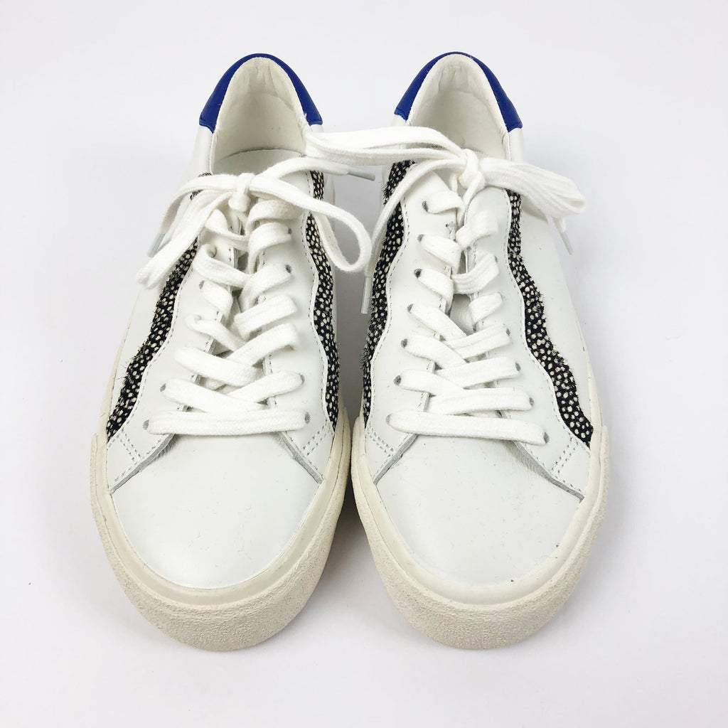MADEWELL Womens Sidewalk Low-Top Sneakers Size 6 White Leather Wave NWOB