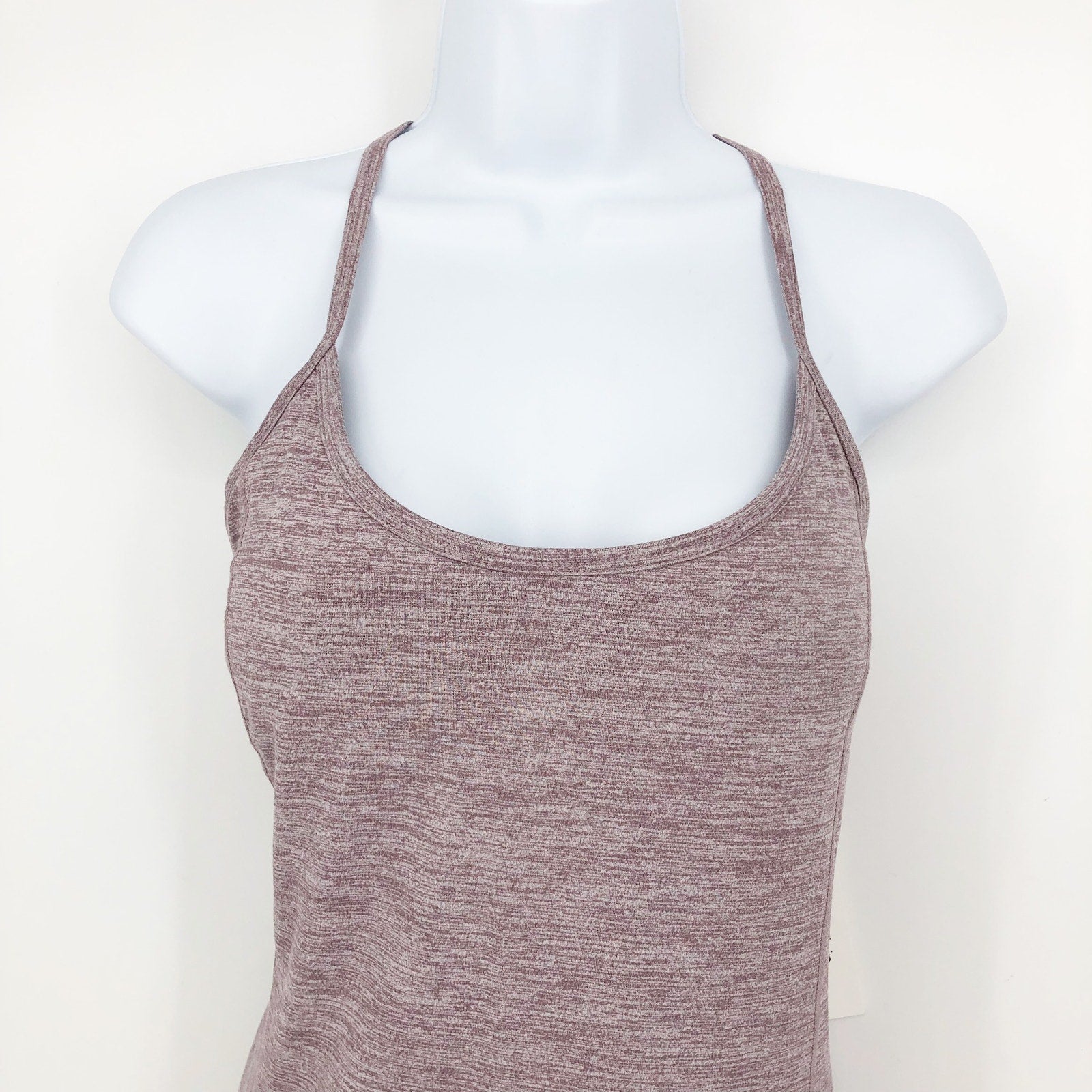 Calvin Klein Womens Athletic Mini Dress Large Heathered Purple Racerback NWT