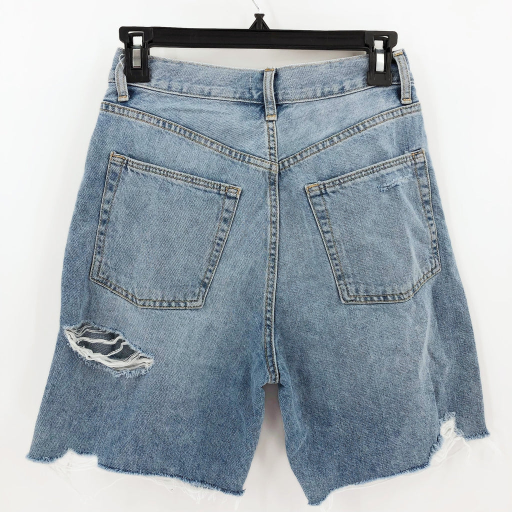 LOVERS & FRIENDS Devon 90s Cut Off Shorts 25 US 0 Boardwalk Blue Revolve NWT