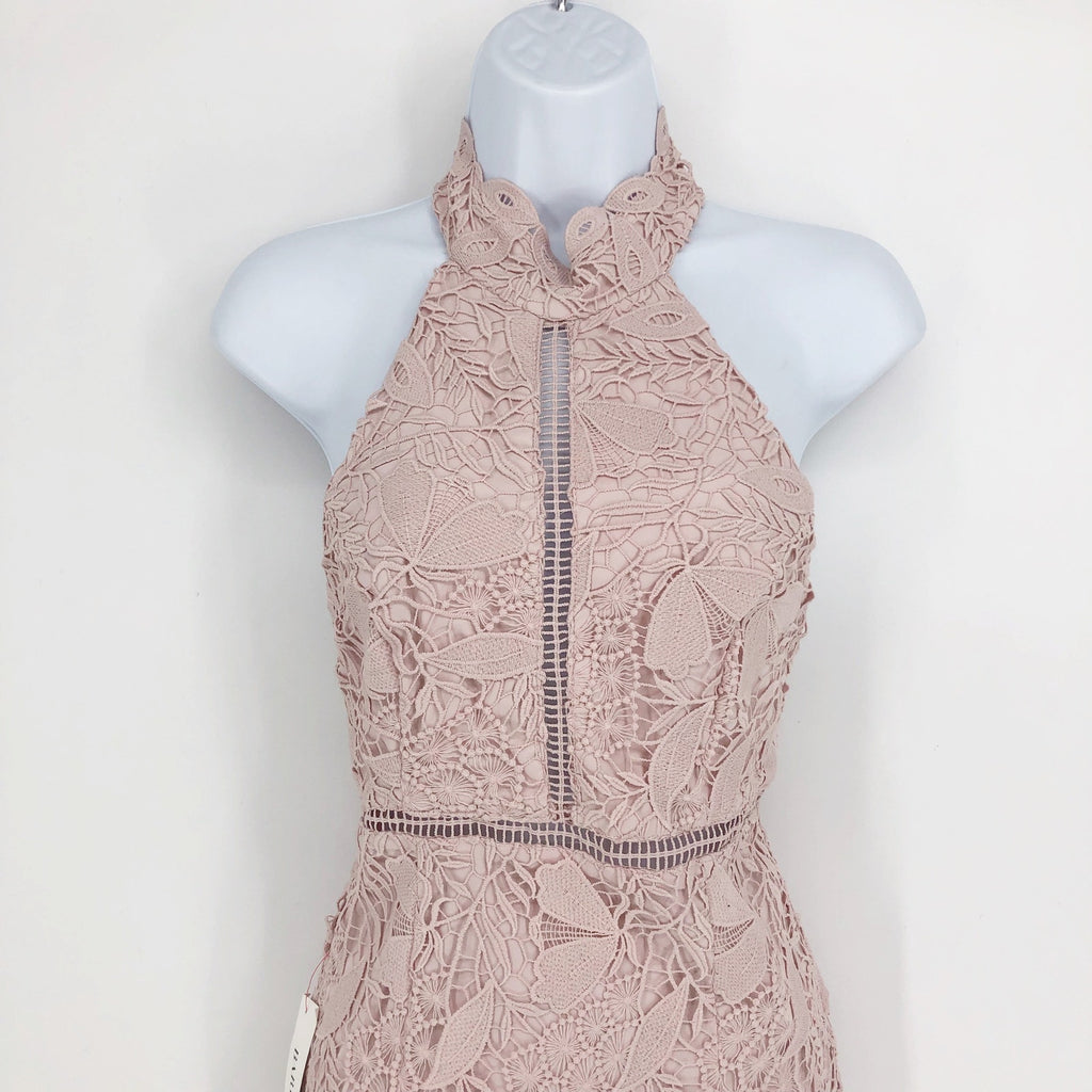 BARDOT Women's Willow Sheath Dress Small Soft Pink Floral Lace Sleeveless NWT