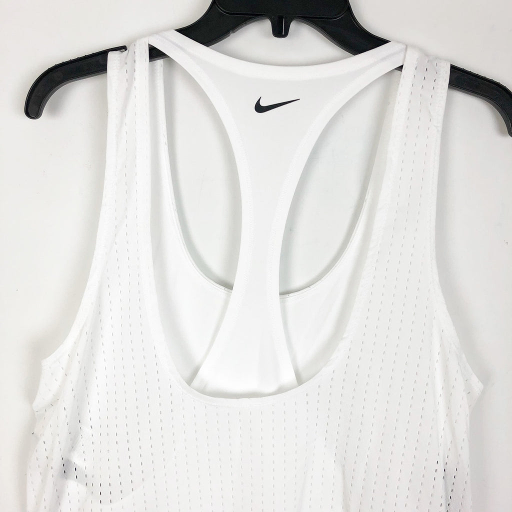 Nike Womens Sport Mesh Reversible Dress Small White Racerback Swim Cover-Up NWT