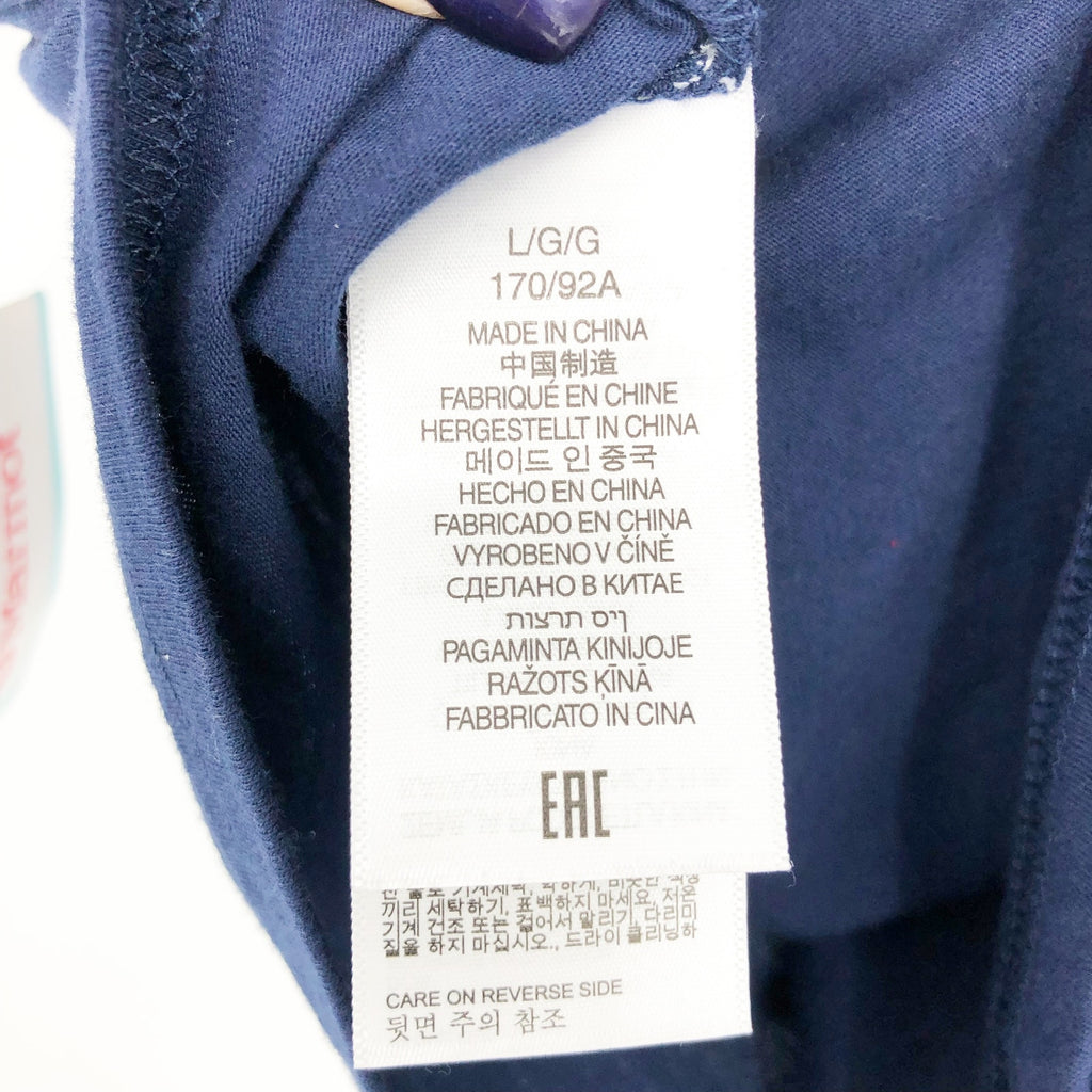 MARMOT Women's Boxy Logo Cotton Crop T-Shirt Large Blue Short Sleeve NWT