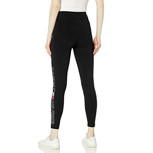 TOMMY HILFIGER SPORT Women's Performance Legging XS Black Jersey Stretch NWT