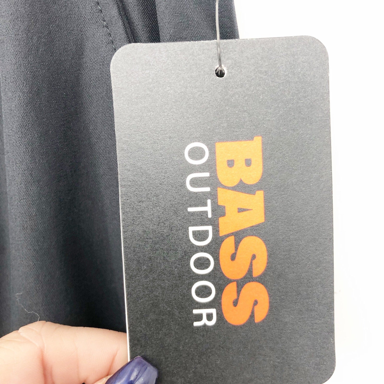 Bass Outdoors Womens Woven Sweatpants Small Black Drawstring Joggers NWT