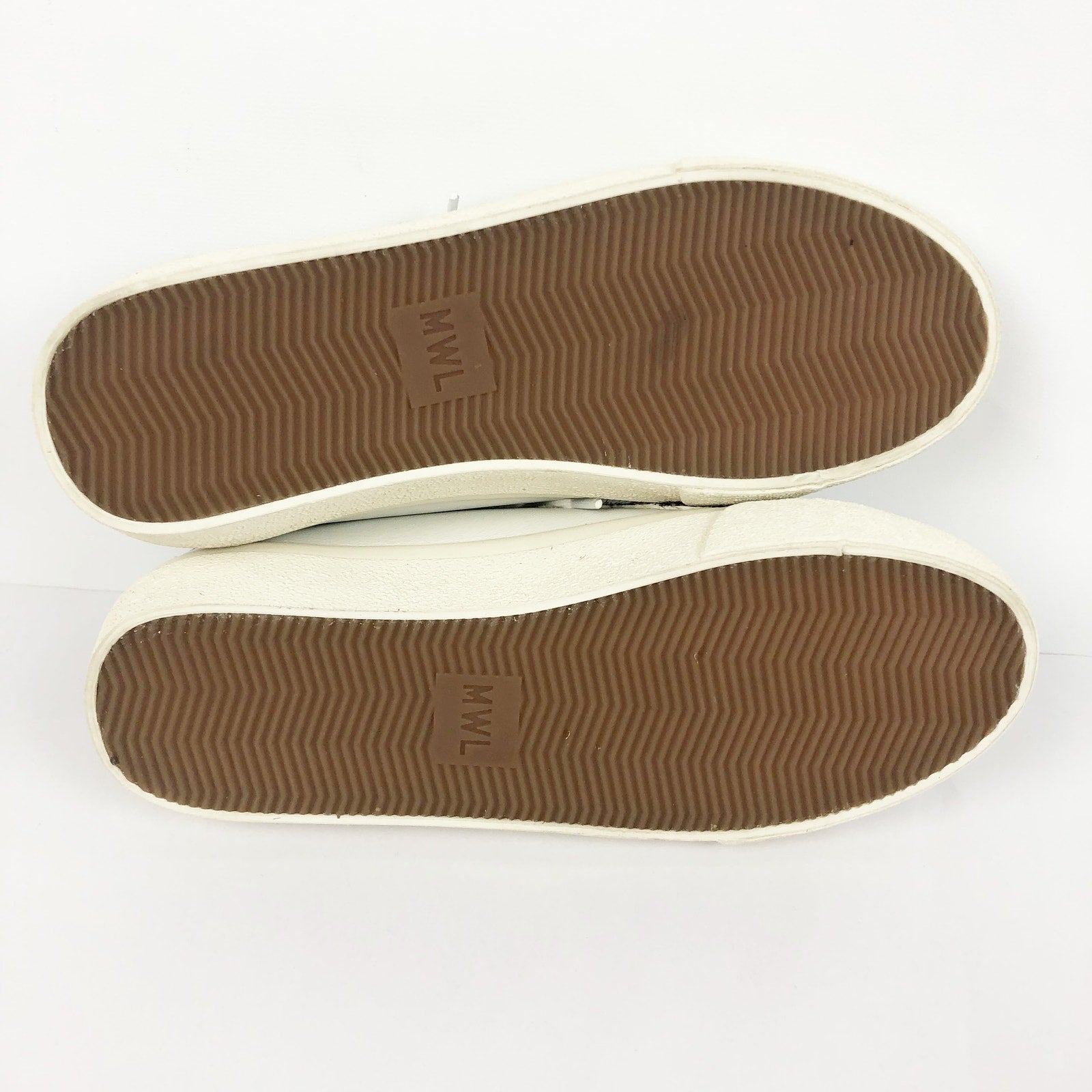MADEWELL Womens Sidewalk Low-Top Sneakers Size 6 White Leather Wave NWOB