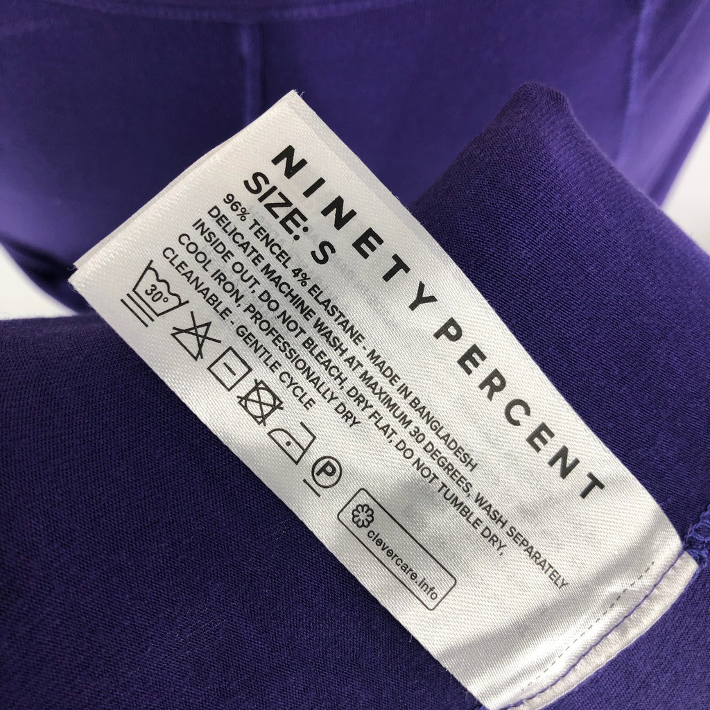 Ninety Percent Women Tie Dye Stripe Maxi Dress Small Purple Open Back NWT