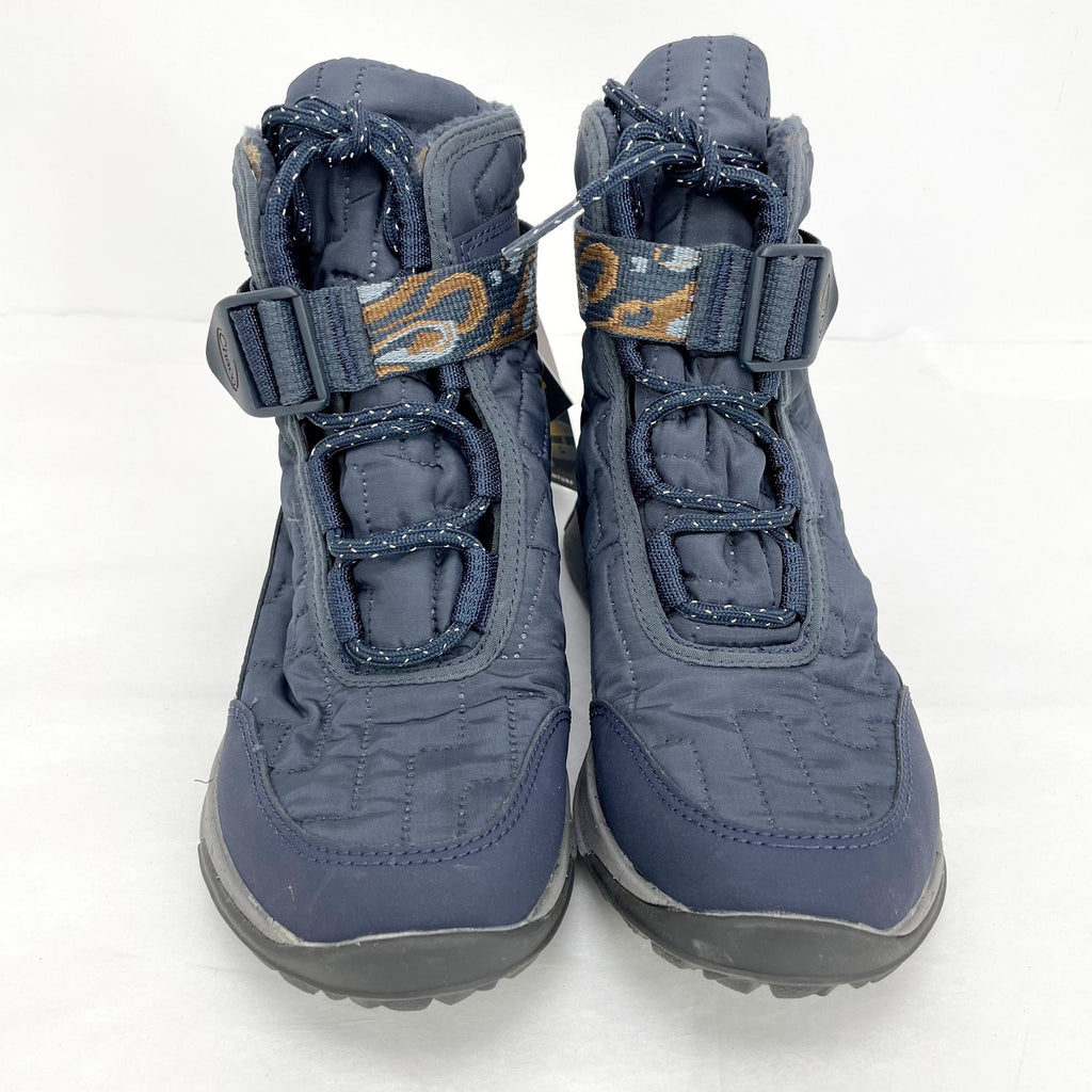 Chaco Womens Borealis Boots Size 6 Blue Quilted Waterproof Seam Sealed NWT