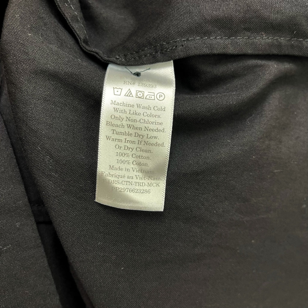 Everlane Womens Tiered Mock Neck Dress XS Black Short Sleeve Prairie Cotton NWT