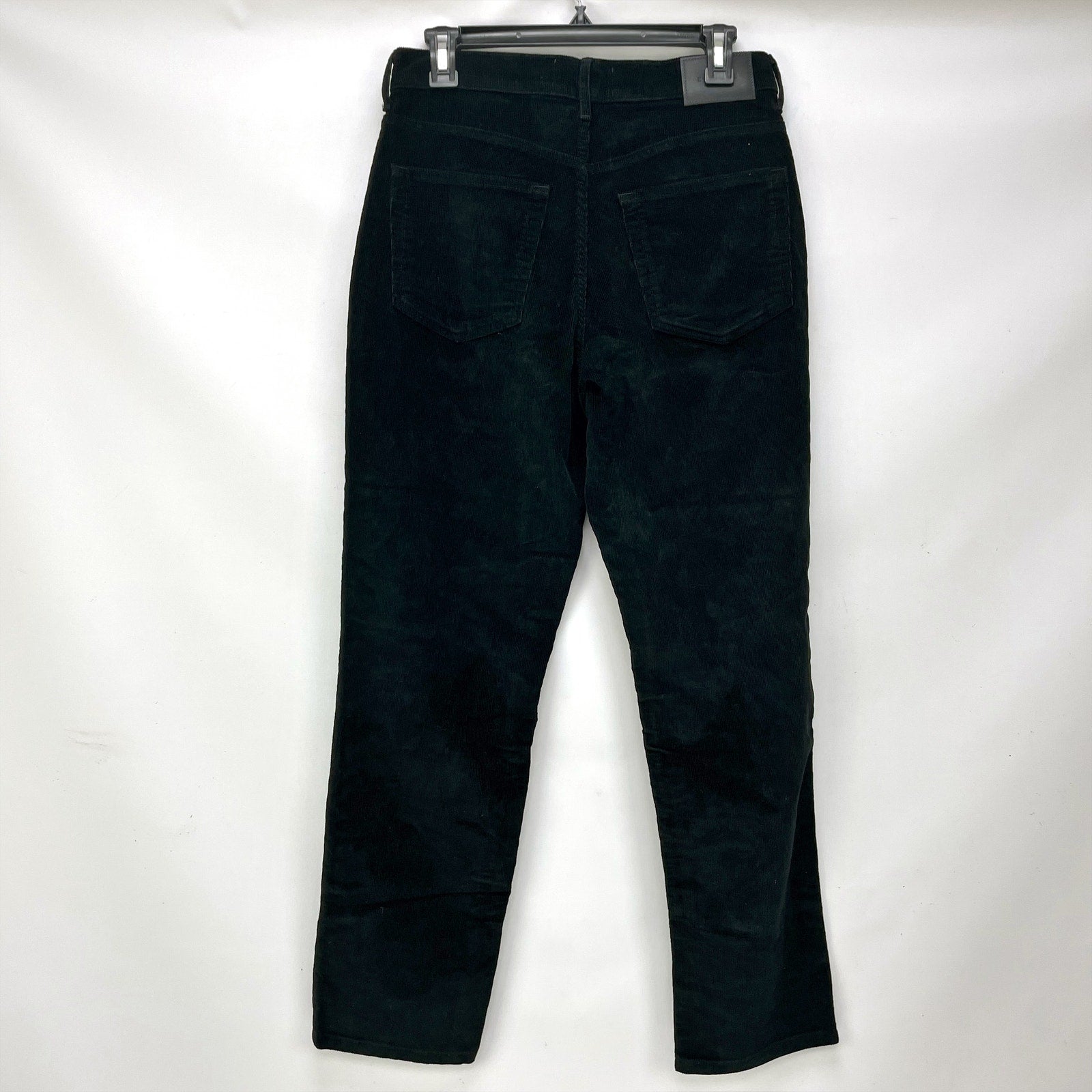 Everlane Womens Baby Cord Cheeky Pants 29 US 8 Black Corduroy Straight Leg