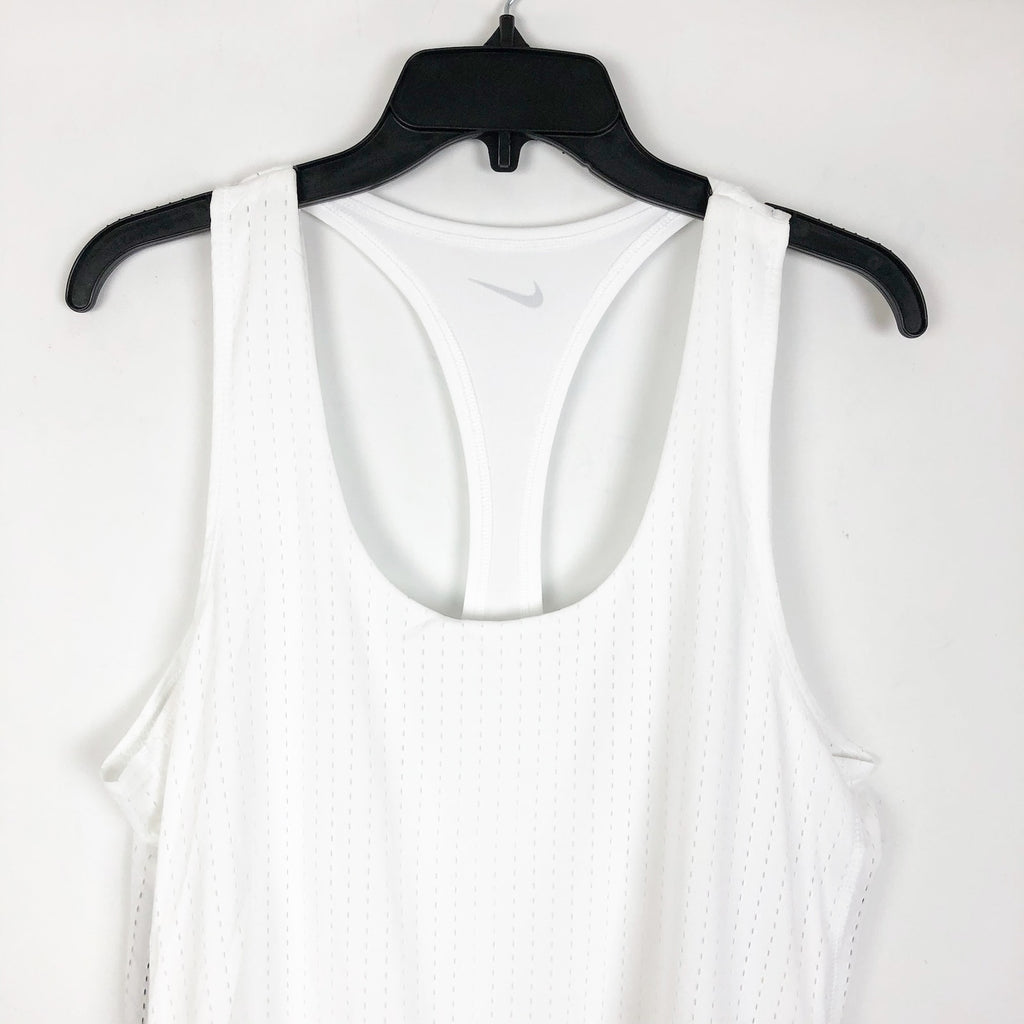 Nike Womens Sport Mesh Reversible Dress Small White Racerback Swim Cover-Up NWT