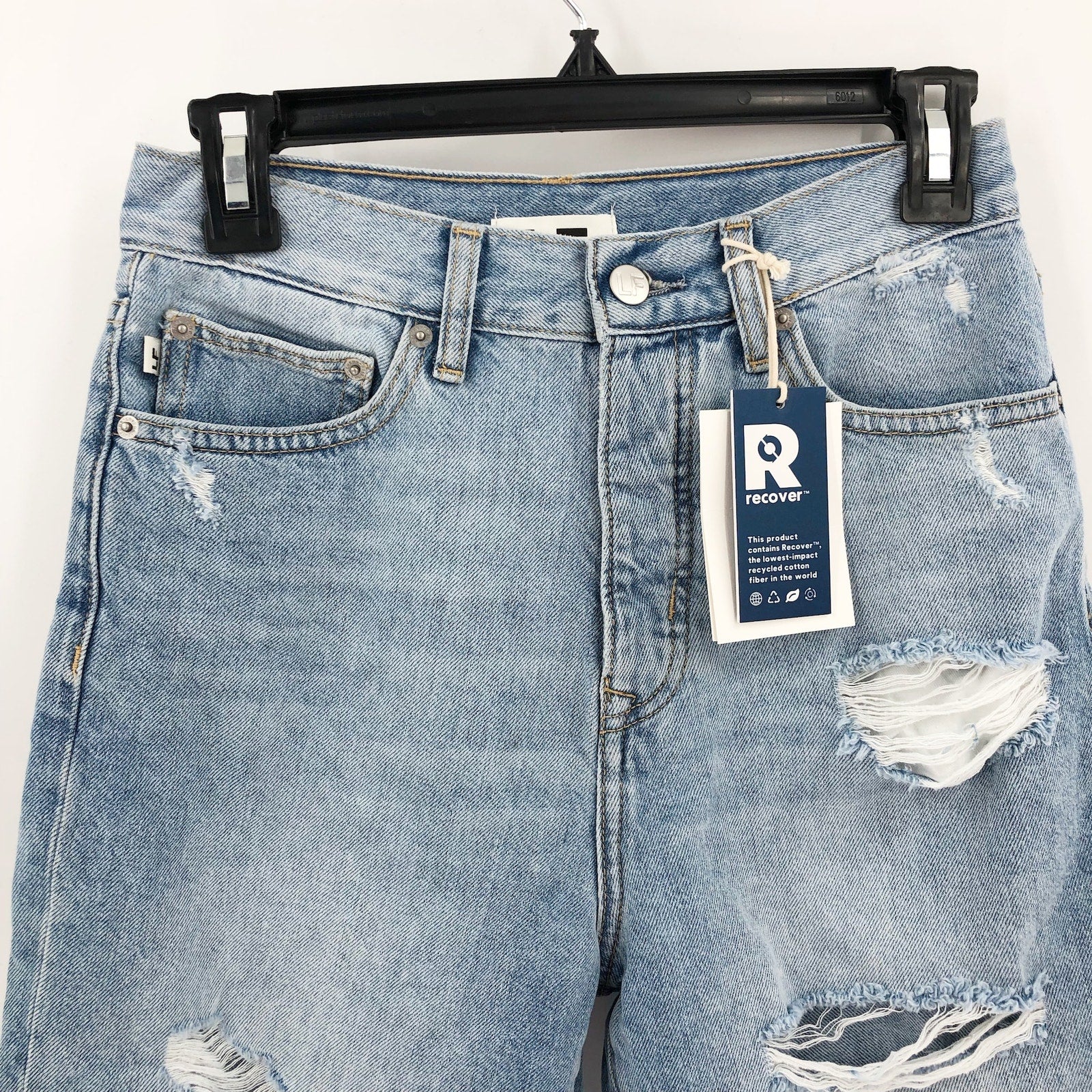 LOVERS & FRIENDS Devon 90s Cut Off Shorts 25 US 0 Boardwalk Blue Revolve NWT