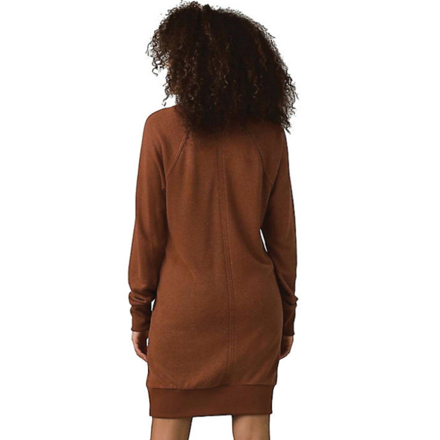 prAna Womens Cozy Up Terry Dress Roux Heather Orange SMALL