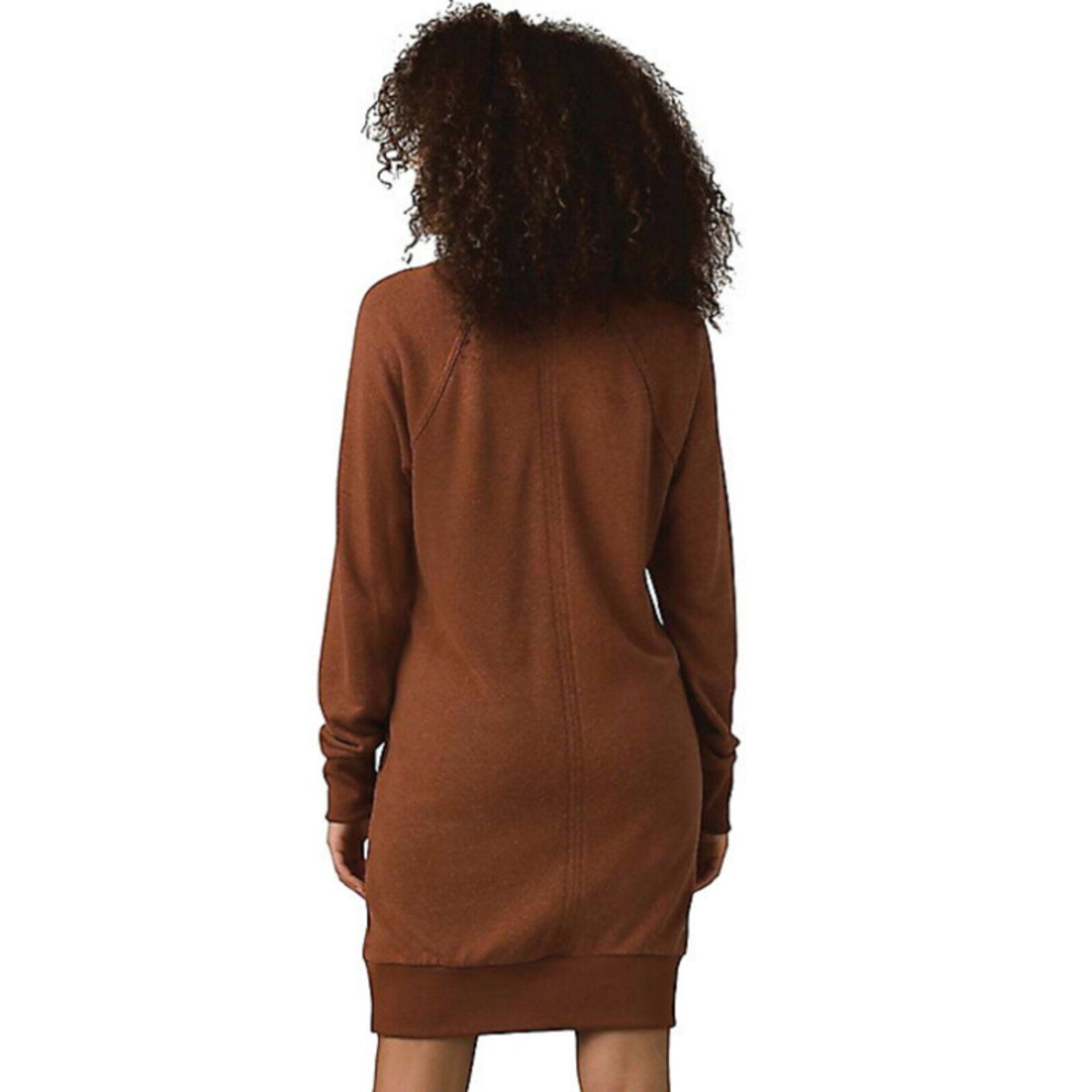 prAna Womens Cozy Up Terry Dress Small Roux Heather Orange NWT