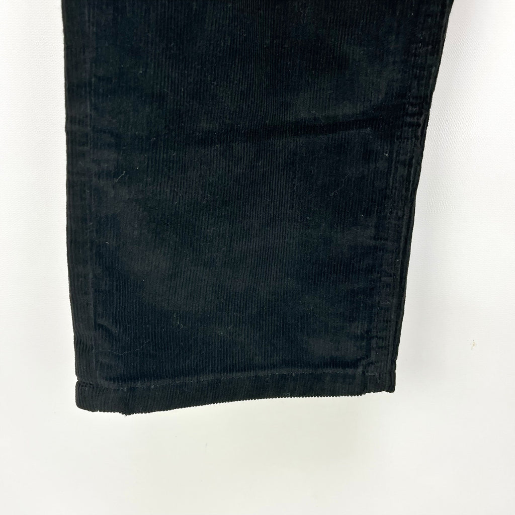 Everlane Womens Baby Cord Cheeky Pants 29 US 8 Black Corduroy Straight Leg